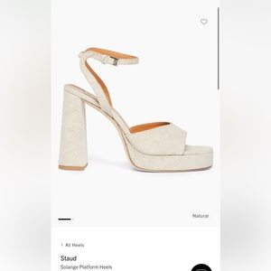 Staud Solange Platform Heels size 38.5